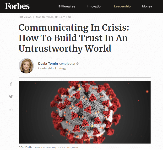 3-16-20 Forbes Communicating In Crisis