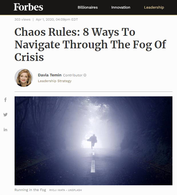 Forbes Chaos Rules 4-1-20