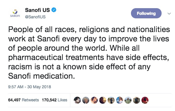 Sanolfi-Tweet