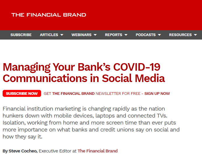The Financial Brand 3-19-20